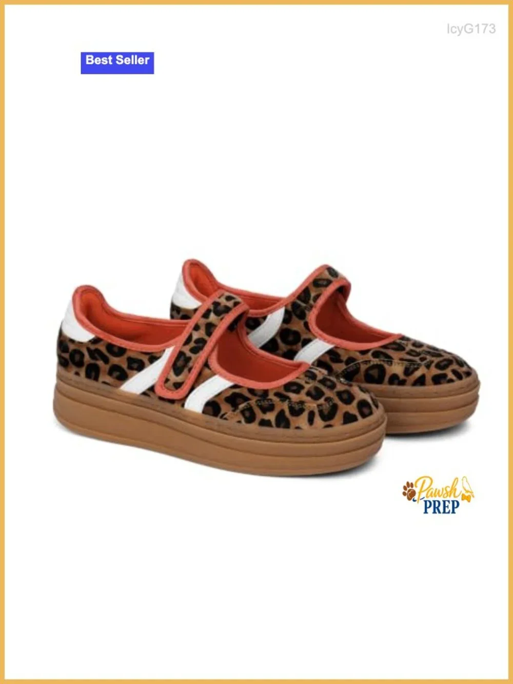 Retro Platform Mary Jane Sneakers Slip on Walking Flats with Hook and Loop